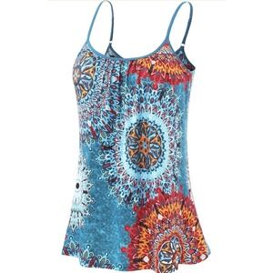 Rosyline Camisole for Women with Built in Bra Flowy Swing Tank TopSz 3xl